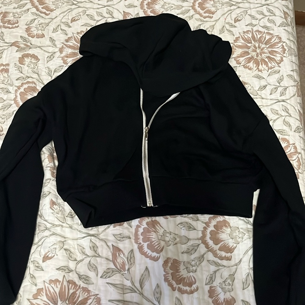 black crop jacket